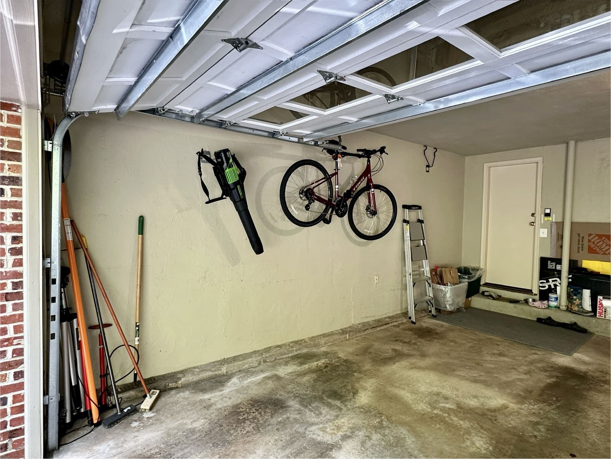 Starting to remove items from the garage